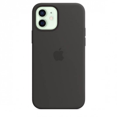 Чохол Apple iPhone 12/12 Pro Silicone Case with MagSafe -Black  Чохли для iPhone
   9 