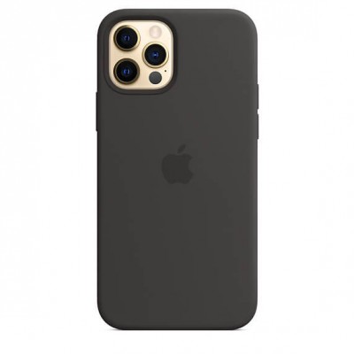 Чохол Apple iPhone 12/12 Pro Silicone Case with MagSafe -Black  Чохли для iPhone
   5 