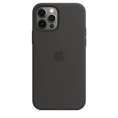 Чохол Apple iPhone 12/12 Pro Silicone Case with MagSafe -Black  Чохли для iPhone
   4 