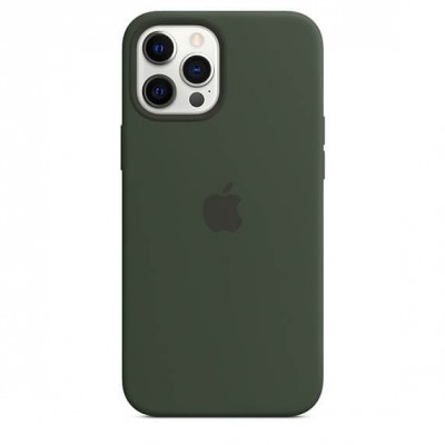 Чехол Apple iPhone 12 Pro Max Silicone Case with MagSafe - Cyprus Green  Чехлы для iPhone   3 