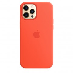 Чохол Apple iPhone 12/12 Pro Silicone Case with MagSafe - Electric Orange Copy