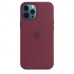 Чехол Apple iPhone 12 Pro Max Silicone Case with MagSafe - Plum  Чехлы для iPhone   3 