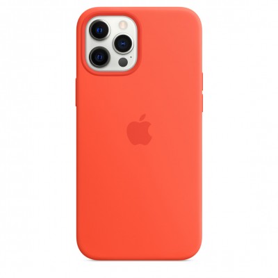 Чохол Apple iPhone 12 Pro Max Silicone Case with MagSafe - Electric Orange Copy  Чохли для iPhone
   1 