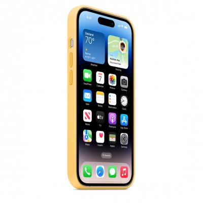 Чохол Apple iPhone 14 Pro Silicone Case with MagSafe - Sunglow Copy  Чохли для iPhone
   2 