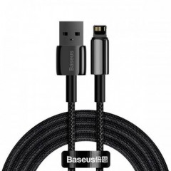 Кабель Baseus Tungsten Gold Fast Charging Data Cable USB to iP 2.4A 1m Black