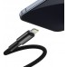 Кабель Baseus High Density Braided Fast Charging Data Cable Type-C to iP PD 20W 1m Black  Кабелі, адаптери
   2 