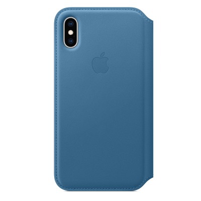 Чохол Apple iPhone XS Leather Folio - Cape Cod Blue  Чохли для iPhone
   1 
