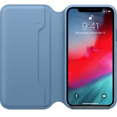 Чохол Apple iPhone XS Leather Folio - Cape Cod Blue  Чохли для iPhone
   2 