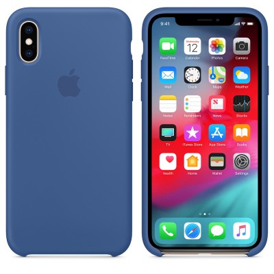 Чохол Apple iPhone XS Silicone Case - Delft Blue  Чохли для iPhone
   2 