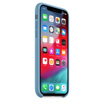 Чехол Apple iPhone XS Silicone Case - Cornflower  Чехлы для iPhone   1 