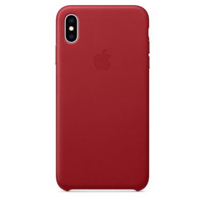 Чохол Apple iPhone XS Max Leather Case - (PRODUCT)RED  Чохли для iPhone
