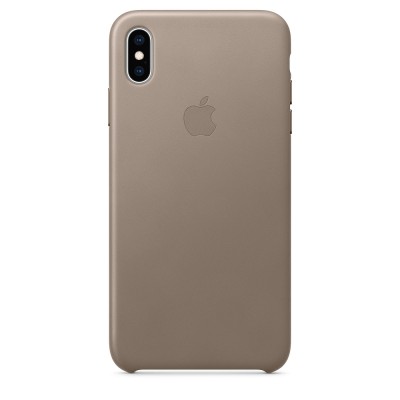 Чехол Apple iPhone XS Max Leather Case - Taupe  Чехлы для iPhone