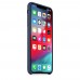 Чохол Apple iPhone XS Max Leather Case - Midnight Blue  Чохли для iPhone
   1 