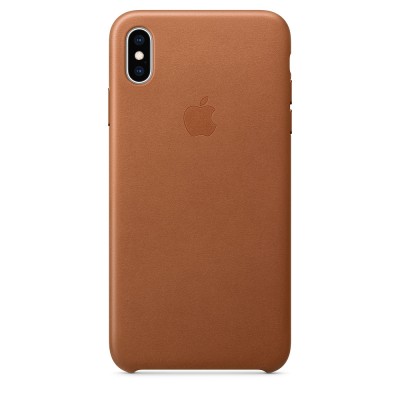 Чохол Apple iPhone XS Max Leather Case - Saddle Brown  Чохли для iPhone

