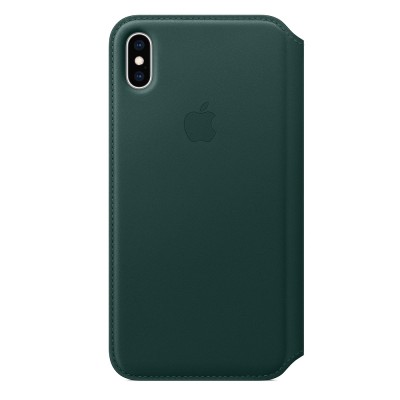 Чехол Apple iPhone XS Max Leather Folio - Forest Green  Чехлы для iPhone   2 