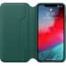Чехол Apple iPhone XS Max Leather Folio - Forest Green  Чехлы для iPhone   1 