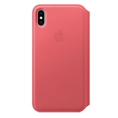 Чохол Apple iPhone XS Max Leather Folio - Peony Pink  Чохли для iPhone
   1 