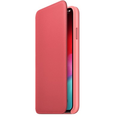 Чохол Apple iPhone XS Max Leather Folio - Peony Pink  Чохли для iPhone
