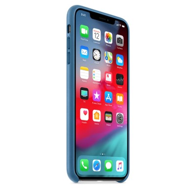 Чохол Apple iPhone XS Max Leather Case - Cape Cod Blue  Чохли для iPhone
   1 