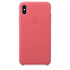 Чохол Apple iPhone XS Max Leather Case - Peony Pink