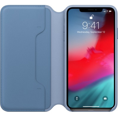Чохол Apple iPhone XS Max Leather Folio - Cornflower  Чохли для iPhone
   1 