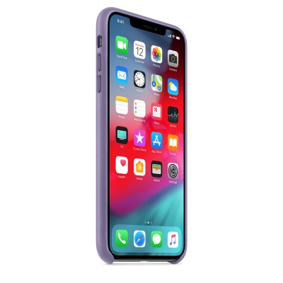 Чохол Apple iPhone XS Max Leather Case - Lilac  Чохли для iPhone
   1 