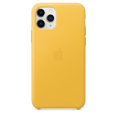 Чохол Apple iPhone 11 Pro Leather Case - Meyer Lemon  Чохли для iPhone
   1 