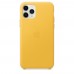 Чохол Apple iPhone 11 Pro Leather Case - Meyer Lemon  Чохли для iPhone
   1 