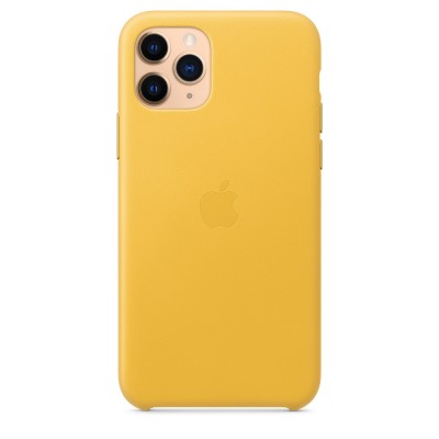 Чохол Apple iPhone 11 Pro Leather Case - Meyer Lemon  Чохли для iPhone
   3 