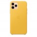 Чохол Apple iPhone 11 Pro Leather Case - Meyer Lemon  Чохли для iPhone
   3 