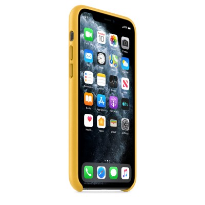 Чохол Apple iPhone 11 Pro Leather Case - Meyer Lemon  Чохли для iPhone
   2 