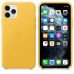 Чохол Apple iPhone 11 Pro Leather Case - Meyer Lemon  Чохли для iPhone
   3 