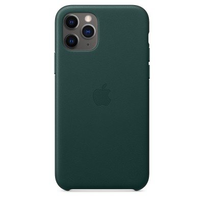 Чохол Apple iPhone 11 Pro Max Leather Case - Forest Green  Чохли для iPhone
   1 