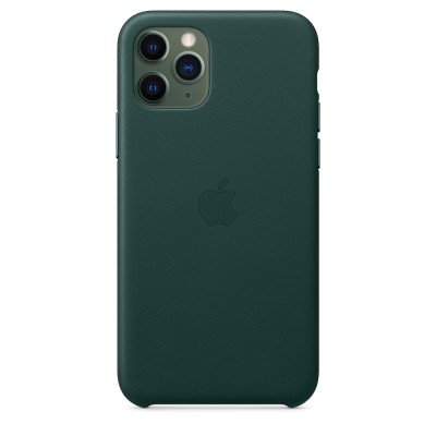 Чохол Apple iPhone 11 Pro Max Leather Case - Forest Green  Чохли для iPhone
   3 
