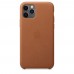 Чохол Apple iPhone 11 Pro Max Leather Case - Saddle Brown  Чохли для iPhone
   1 