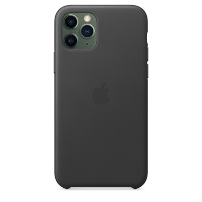 Чохол Apple iPhone 11 Pro Leather Case - Black  Чохли для iPhone
   3 