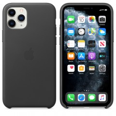 Чохол Apple iPhone 11 Pro Max Leather Case - Black