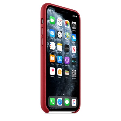 Чохол Apple iPhone 11 Pro Leather Case - (PRODUCT)RED  Чохли для iPhone
   2 