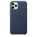Чохол Apple iPhone 11 Pro Leather Case - Midnight Blue  Чохли для iPhone
   3 