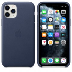 Чохол Apple iPhone 11 Pro Max Leather Case - Midnight Blue