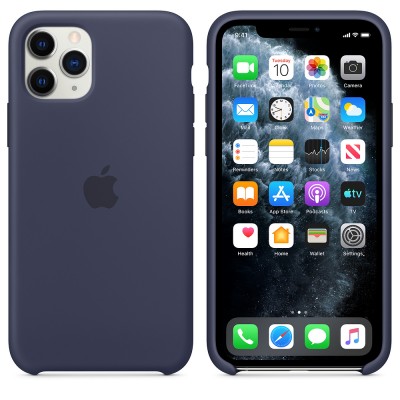 Чехол Apple iPhone 11 Pro Silicone Case - Midnight Blue Copy  Чехлы для iPhone   1 