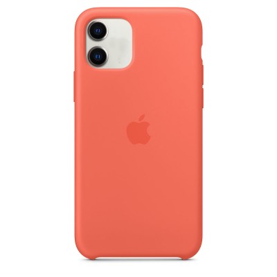Чехол Apple iPhone 11 Silicone Case - Clementine (Orange) Copy  Чехлы для iPhone