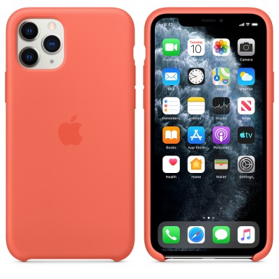 Чохол Apple iPhone 11 Pro Silicone Case - Clementine (Orange)  Чохли для iPhone
