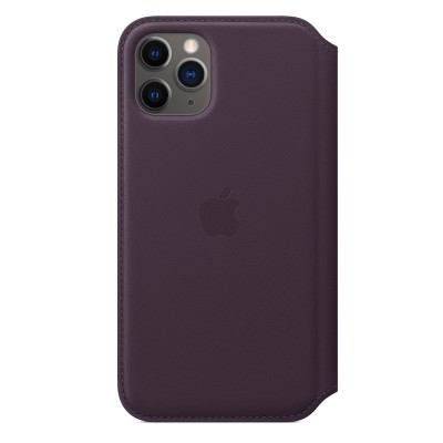 Чехол Apple iPhone 11 Pro Max Leather Folio - Aubergine  Чехлы для iPhone   1 