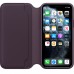 Чехол Apple iPhone 11 Pro Max Leather Folio - Aubergine  Чехлы для iPhone   2 
