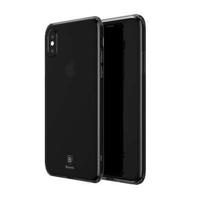 Чехол прозрачный Baseus Simple Series Case For iPhone X (Anti-fall TPU) Transparent  Чехлы для iPhone   3 