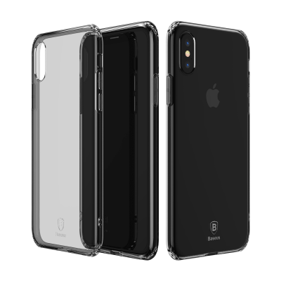 Чехол Baseus Simple Series Case For iPhone X (Anti-fall TPU) Transparent Black  Чехлы для iPhone