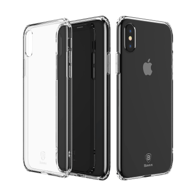 Чехол прозрачный Baseus Simple Series Case For iPhone X (Anti-fall TPU) Transparent  Чехлы для iPhone