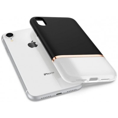 Чехол Spigen La Manon Jupe для iPhone XR Milk Black  Чехлы для iPhone   2 
