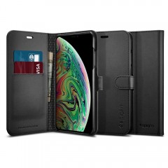 Чохол книжка Spigen Wallet S для iPhone Xs Max Black Чохол книжка Spigen Wallet S для iPhone Xs Max Black
